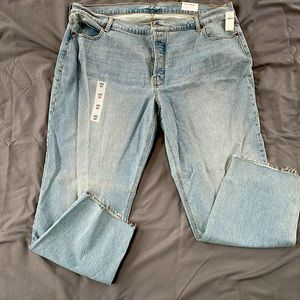 Old Navy high rise slouchy straight Jean size 22